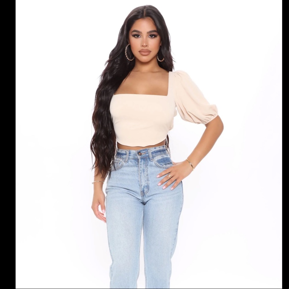 Cream Cindy Strappy Back Blouse - Picture 3 of 4